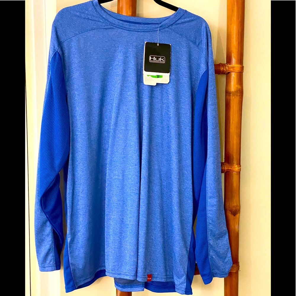 HUK SPF 30 LONG SLEEVE 2XL SHIRT NEW